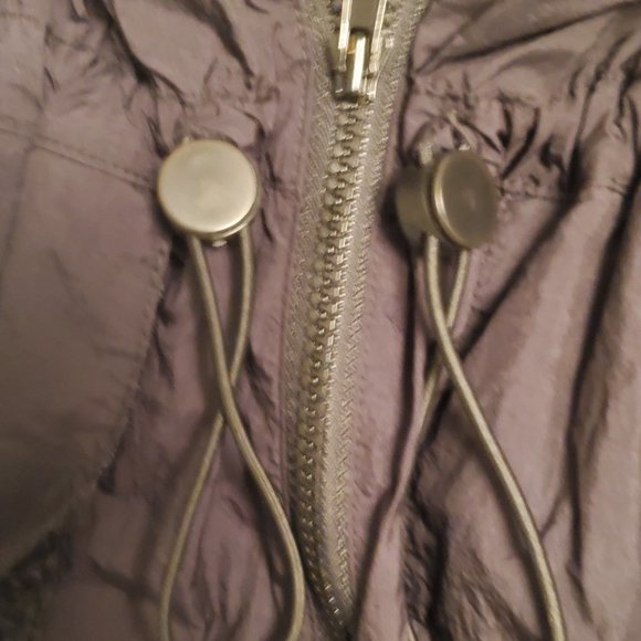 Air Jordan Off-Shoulder Utility Jacket Waist Long Sleeves Black - Picture 7 of 16